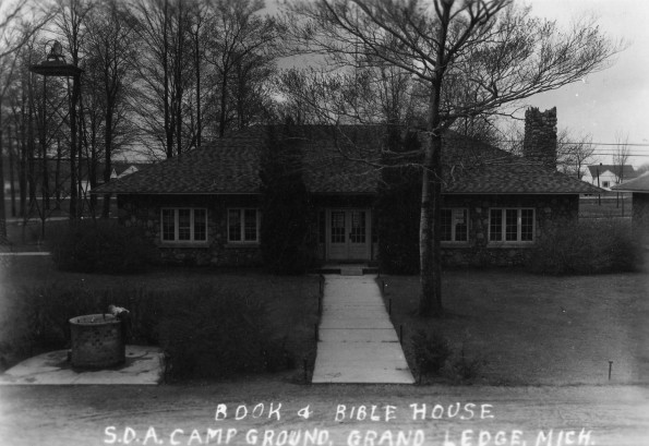 Book and Bible House at the Michigan camp meeting at Grand Ledge