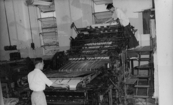 Malayan Signs Press printing press