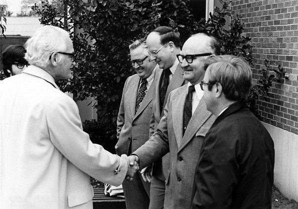 Barry Goldwater visits Michigan and Andrews University