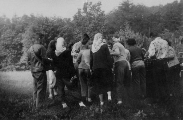 Madison College students on a campout