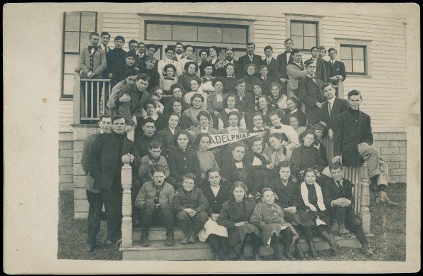Adelphian Academy staff and students, 1911-1912 school year