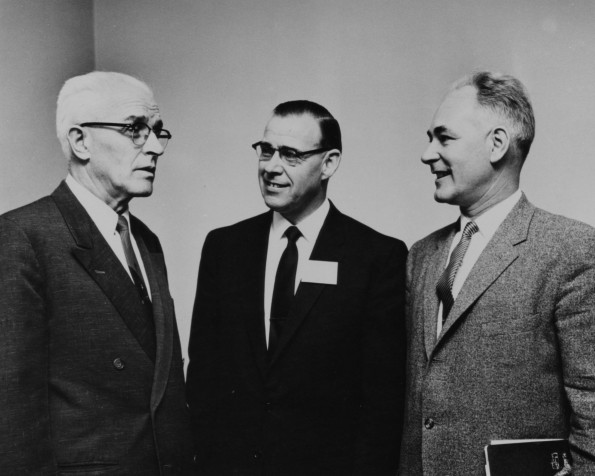 R. R. Fighur, D. E. Tinker, and G. O. Adams, about 1960