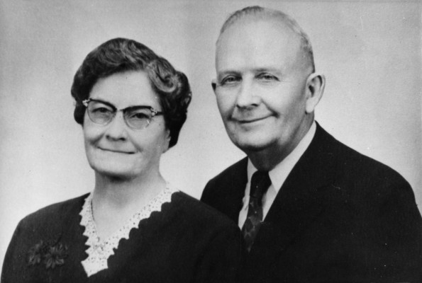 John Boehm, first president of Brazil College, and his wife Augusta
