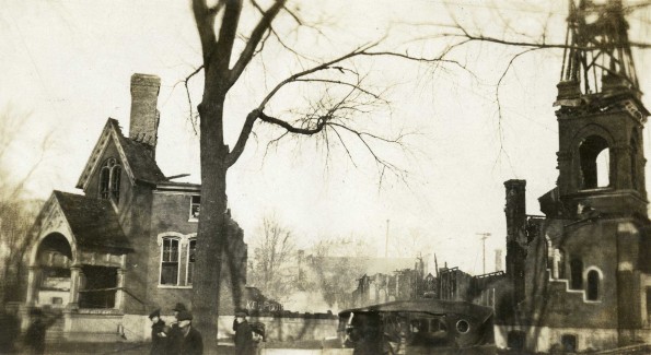 Dime Tabernacle, Battle Creek, Mich., ruins