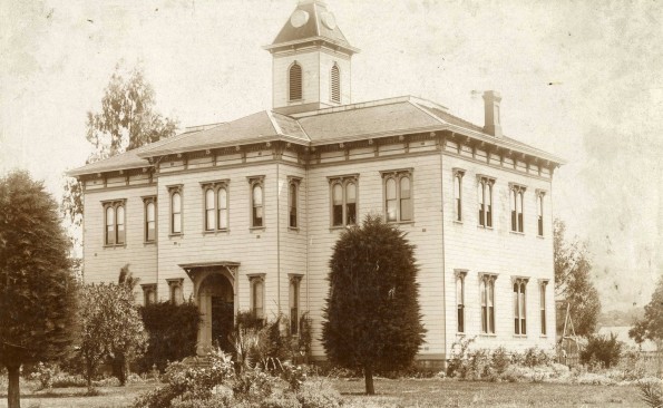 Heraldsburg College South College Hall, 1895