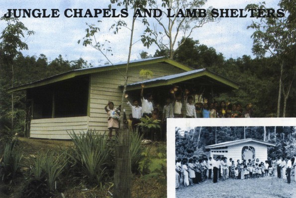 Jungle Chapels and Lamb Shelters provided by the Quiet Hour