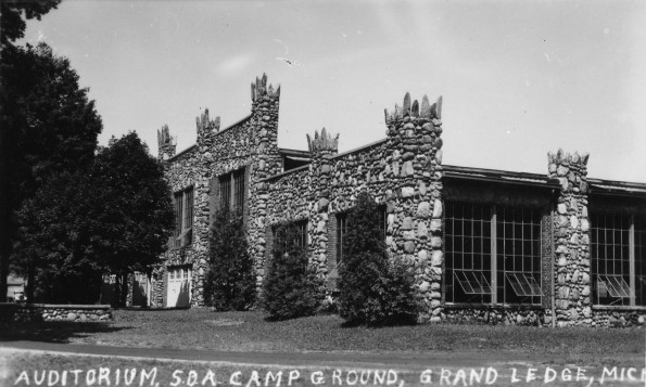 Grand Ledge Seventh-day Adventist Camp exterior of the main auditorium
