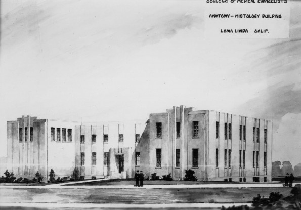 College of Medical Evangelists Anatomy-Histology Building [drawing]