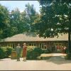 Front view of the book and bible house at Grand Ledge campground