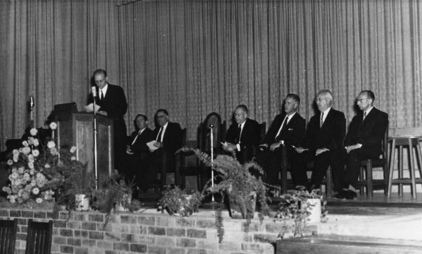 Speakers at the opening of the South African Seminary Extension School