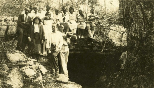 Professor Roy Jorgensen's class on a field outing