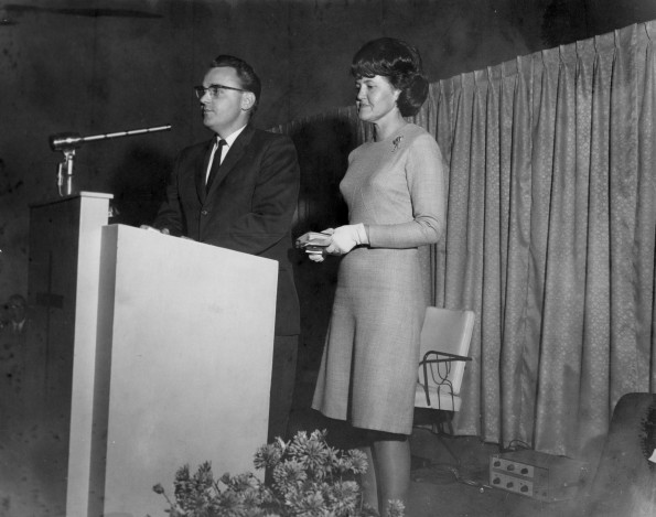 Donald E. Jacobson with Del Delker