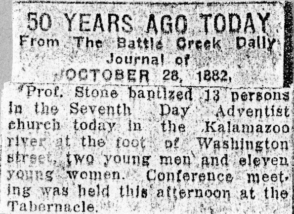 Baptisms performed by C. W. Stone