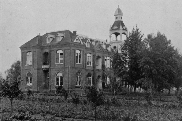 San Fernando Academy main building with the tower, about 1920s