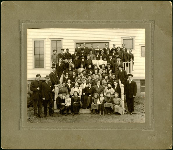 Adelphian Academy staff and students, 1909-1910 school year