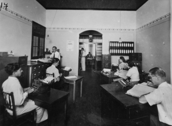 Brazil College business office, 1940