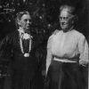 Clara F. Salisbury with an unknown woman.