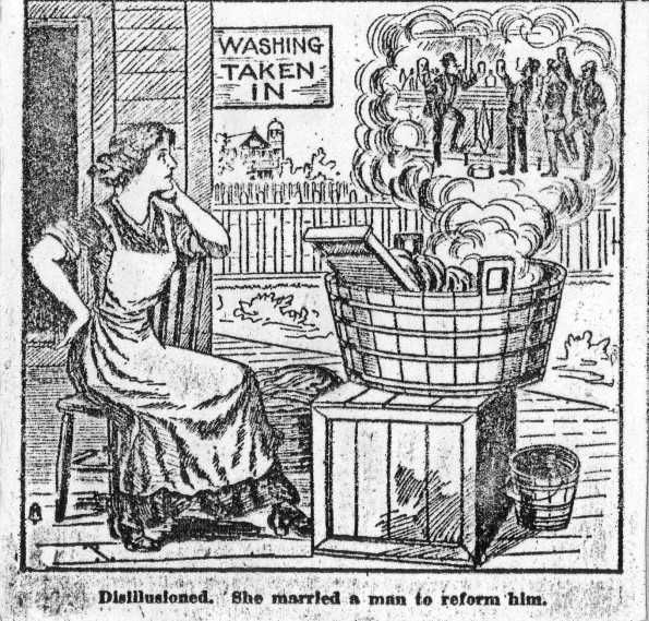 Temperance reform cartoon
