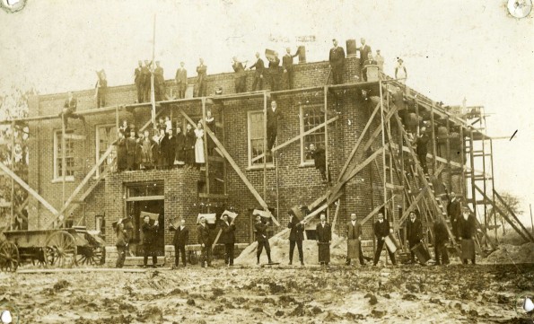 Clinton Theological Seminary building under construction