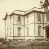 Cedar Lake Academy Administration Building with bell tower under construction