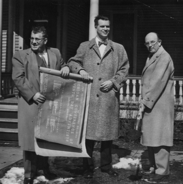 Ground Breaking for New Central Headquarters Building for Michigan Conference of Seventh-day Adventists, Lansing Michigan.