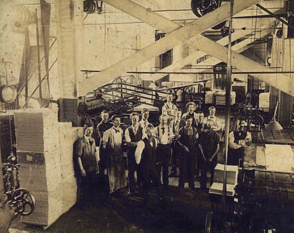 Review and Herald Publishing Association press room and workers, Battle Creek, Michigan