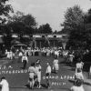 Grand Ledge Seventh-day Adventist Camp large walkway leading to the main auditorium, 1930s