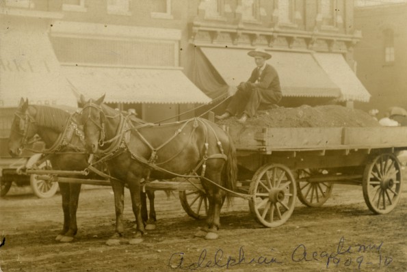 Adelphian Academy transportation wagan, 19teens