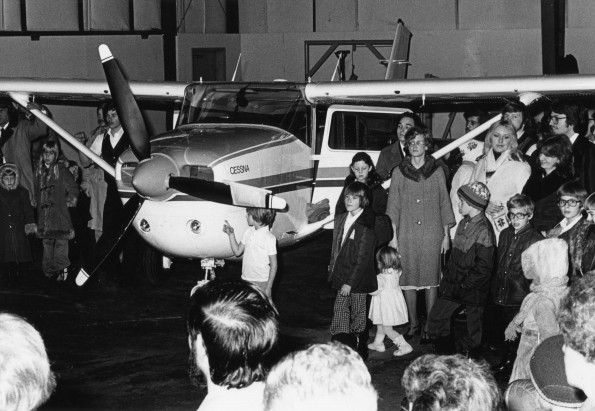 Dedication of Wings of Love, the 49th mission plane sponsored by the Quiet Hour