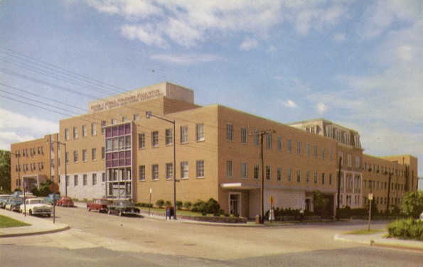 Review and Herald Publishing Association in Takoma Park, Washington, D.C. with the General Conference Building in the background, 1950s