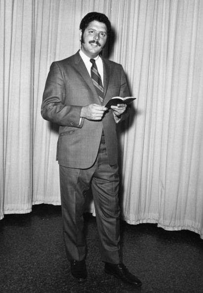 Unknown speaker of taped programs that ran on closed circuit in Hialeah Hospital