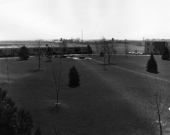 Broadview Academy general campus view with the Administration/classroom building