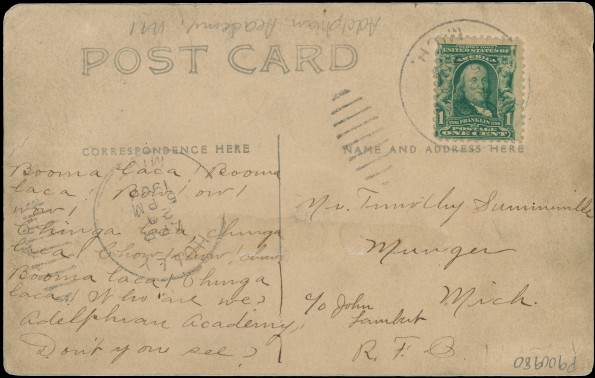 Adelphian Academy staff and students, 1908-1909 school year