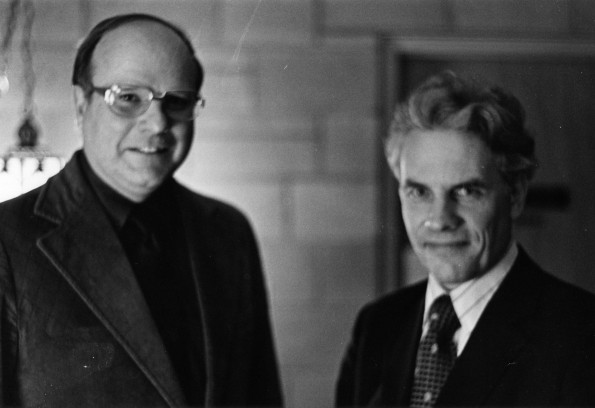 Mikhail Kulakov with Andrews University president Joseph Grady Smoot