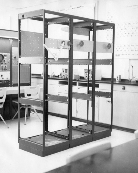 Southwestern Union College Department of Engineering and Physics modular mechanical  station in General Physics lab