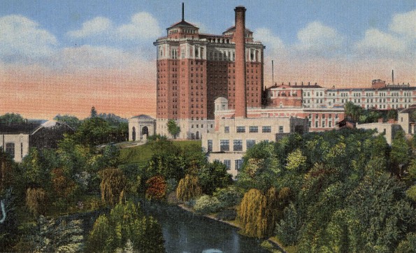 Battle Creek Sanitarium from Irving Park [drawing]