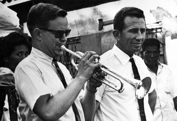 Dean Hubbard and Bruce Johnston while in the Seminary