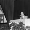 Festival of Faith, Lincoln Nebraska, 1978, Floyd Breese addressing the Festival attendees