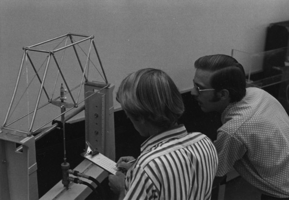 Walla Walla College engineering students study bridge construction