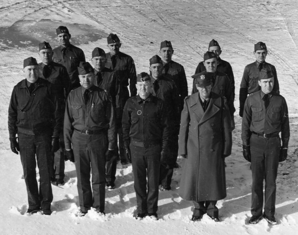 Medical Cadet Corps platoon training in the snow