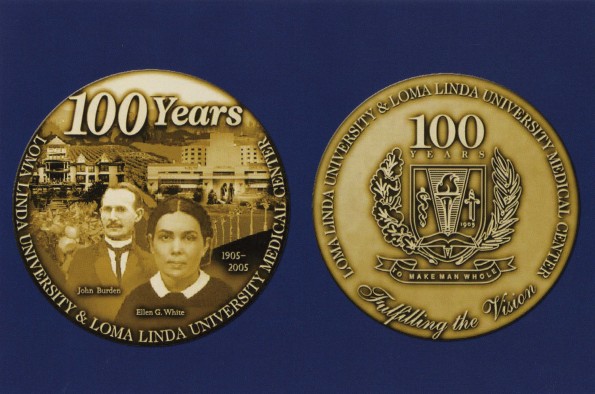 Loma Linda University centennial medallion