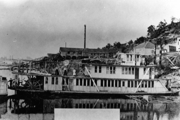 James Edson White's missionary boat, Morning Star, at Vickburg, Mississippi, 1898