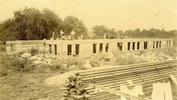 Emmanuel Missionary College administration building (South Hall) under construction