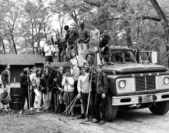 Andrews Academy students volunteer in the clean-up project