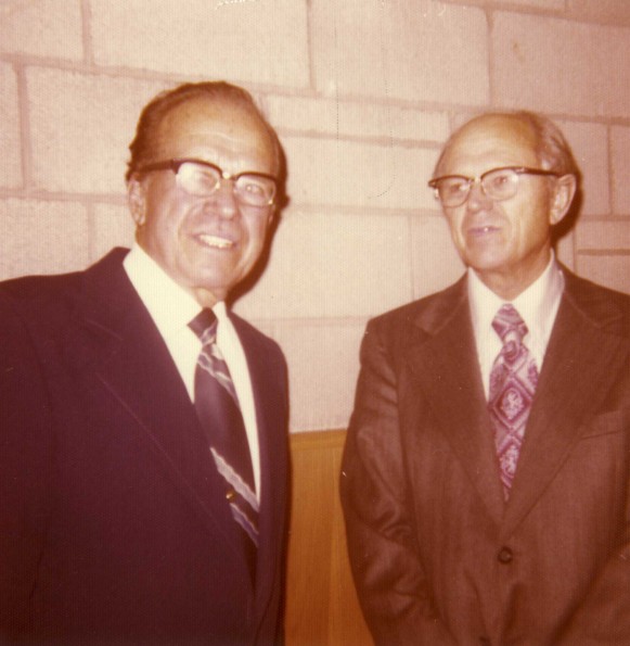 Andrews University president Richard L Hammill and friend