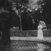 Unknown woman on the Battle Creek Sanitarium grounds, 1915