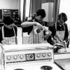 Andrews Academy students in home economics class
