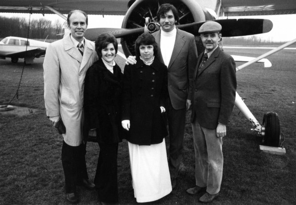 Daniel and Sharlyn Wenberg, missionaries to Peru, with Humberto Rasi and Russell Staples