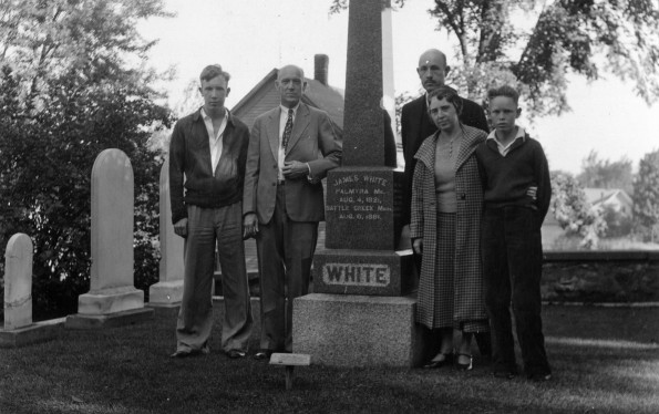 White family gravesite marker