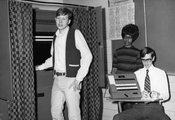 Andrews Academy student association voting booth